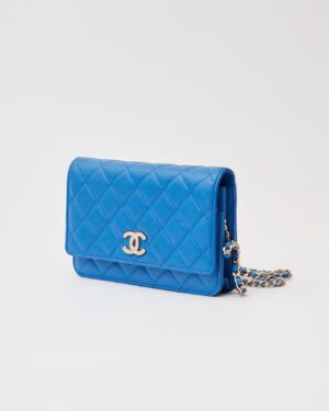Chanel Wallet on Chain Blue Caviar GHW