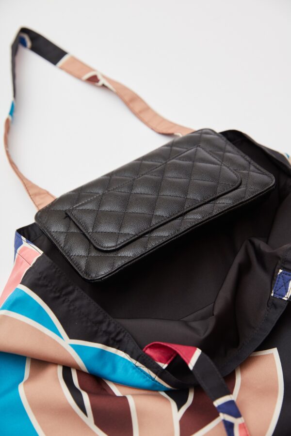 Chanel Foldable Tote Bag With Chain