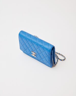 Chanel Wallet on Chain Blue Caviar GHW