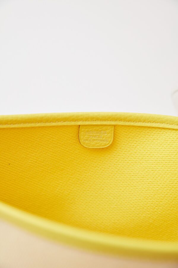 Hermès Evelyne 29 Ecru-Citron Lime PHW