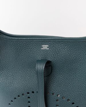 Hermès Evelyne 29 Vert Cypress Clemence PHW