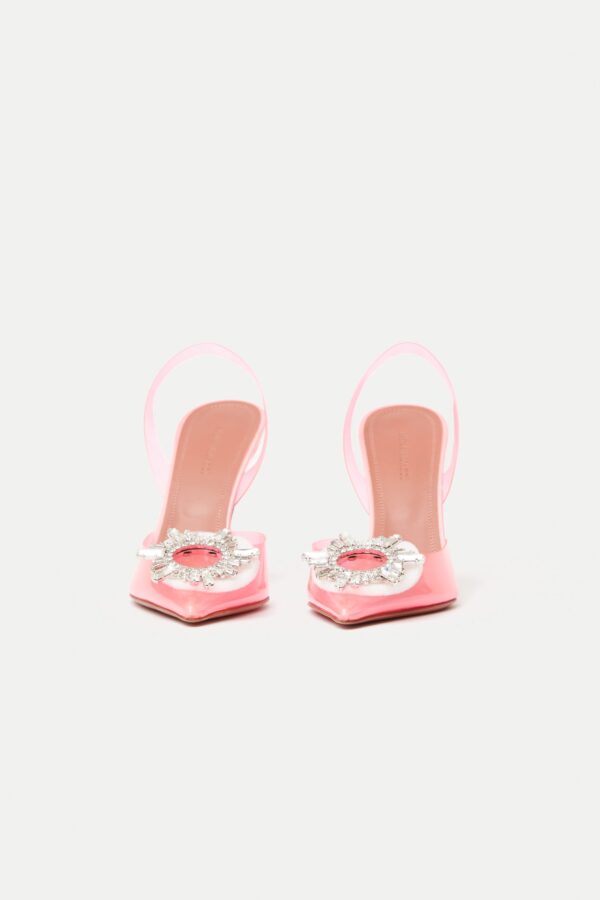 Amina Muaddi Begum Glass PVC Bubble Slingback Pump 37.5