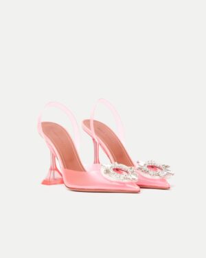 Amina Muaddi Begum Glass PVC Bubble Slingback Pump 37.5