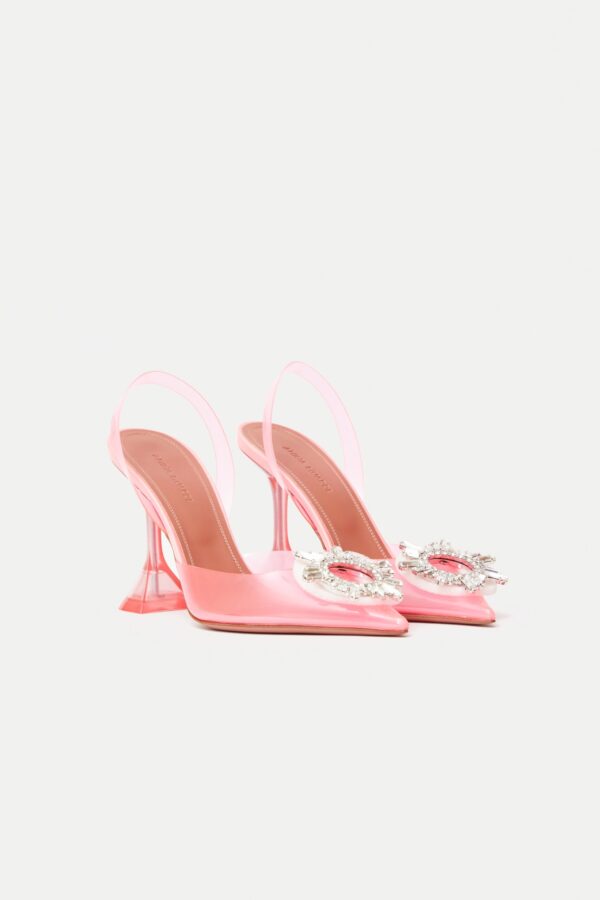 Amina Muaddi Begum Glass PVC Bubble Slingback Pump 37.5