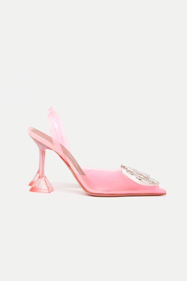 Amina Muaddi Begum Glass PVC Bubble Slingback Pump 37.5