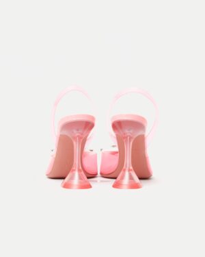 Amina Muaddi Begum Glass PVC Bubble Slingback Pump 37.5