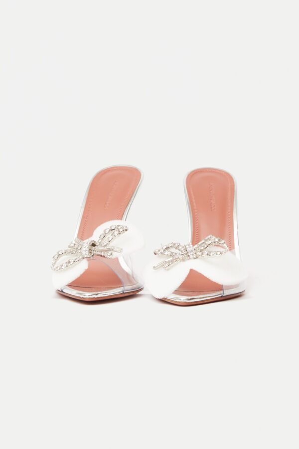 Amina Muaddi Rosie Glass PVC Transparent Slipper 38.5