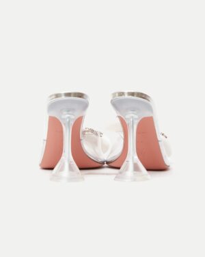 Amina Muaddi Rosie Glass PVC Transparent Slipper 38.5