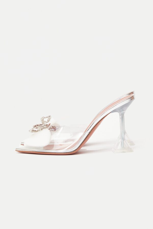Amina Muaddi Rosie Glass PVC Transparent Slipper 38.5