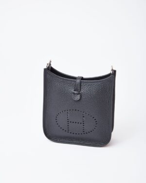 Hermès Evelyne 16 Black Clemence PHW