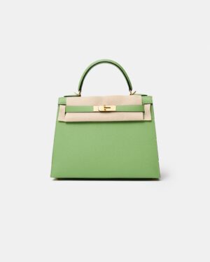 Hermès Kelly 28 Vert Criquet Epsom GHW