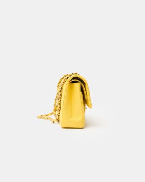 Chanel Classic Double Flap Medium Yellow Caviar GHW