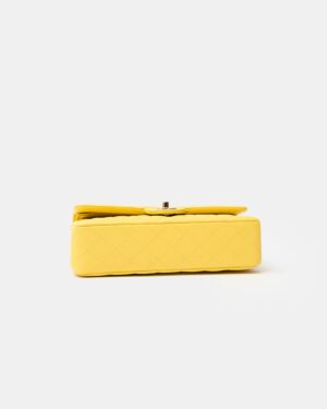 Chanel Classic Double Flap Medium Yellow Caviar GHW