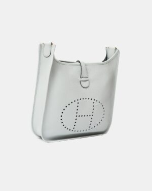 Hermès Evelyne 29 Bleu Pale Clemence GHW