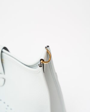 Hermès Evelyne 29 Bleu Pale Clemence GHW