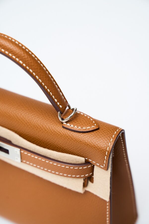 Hermès Mini Kelly 20 Gold Epsom PHW