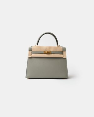 Hermès Kelly 25 Gris Mouette Epsom GHW