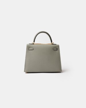 Hermès Kelly 25 Gris Mouette Epsom GHW