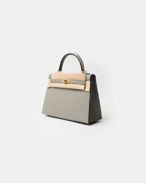Hermès Kelly 25 Gris Mouette Epsom GHW
