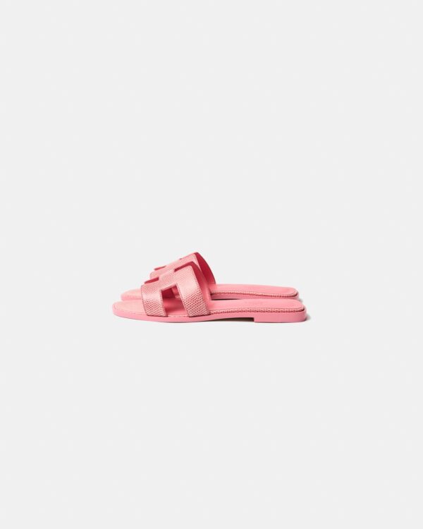 Hermès Oran Rose Jaipur Lizard Sandal 38