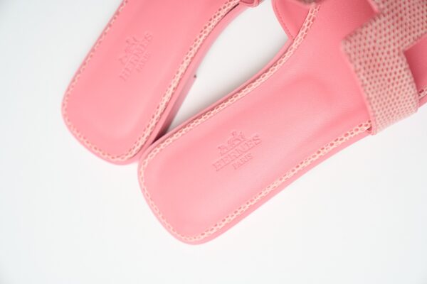 Hermès Oran Rose Jaipur Lizard Sandal 38