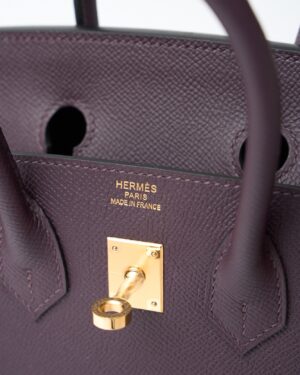 Hermès Birkin Sellier 25 Cassis Epsom GHW