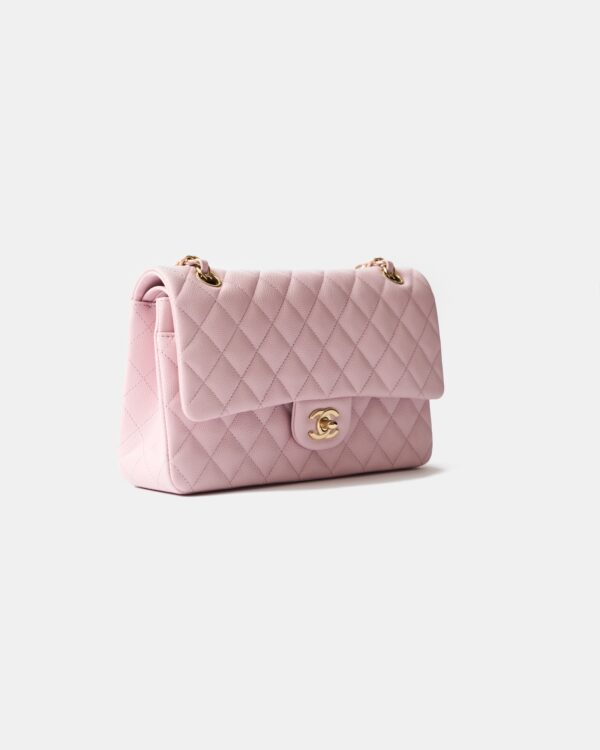 Chanel Classic Double Flap Medium Pink Caviar GHW