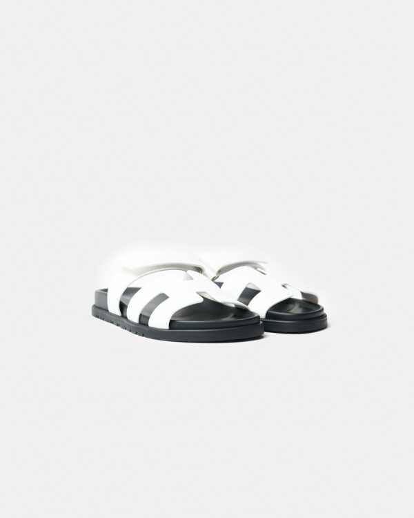 Hermès Chypre White Sandal 36.5