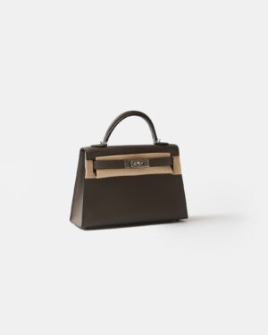 Hermès Mini Kelly 20 Etain Epsom PHW