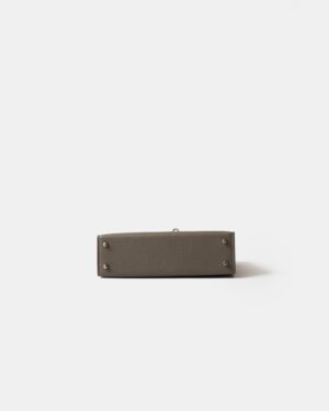 Hermès Mini Kelly 20 Etain Epsom PHW
