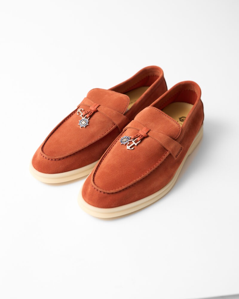 Summer Nautical Charms Walk Orange Loafers