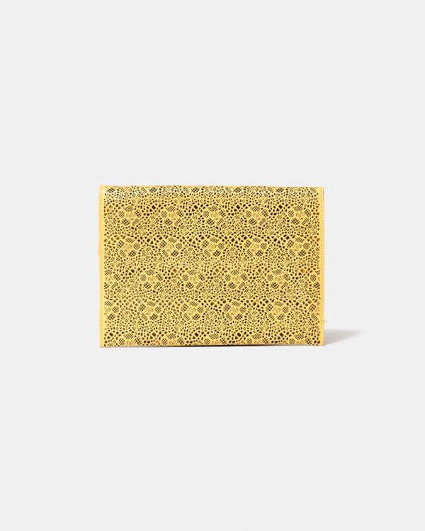 Salvatore Ferragamo Yellow Clutch - Image 2