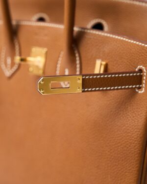 Hermès Birkin 25 Gold Barenia GHW